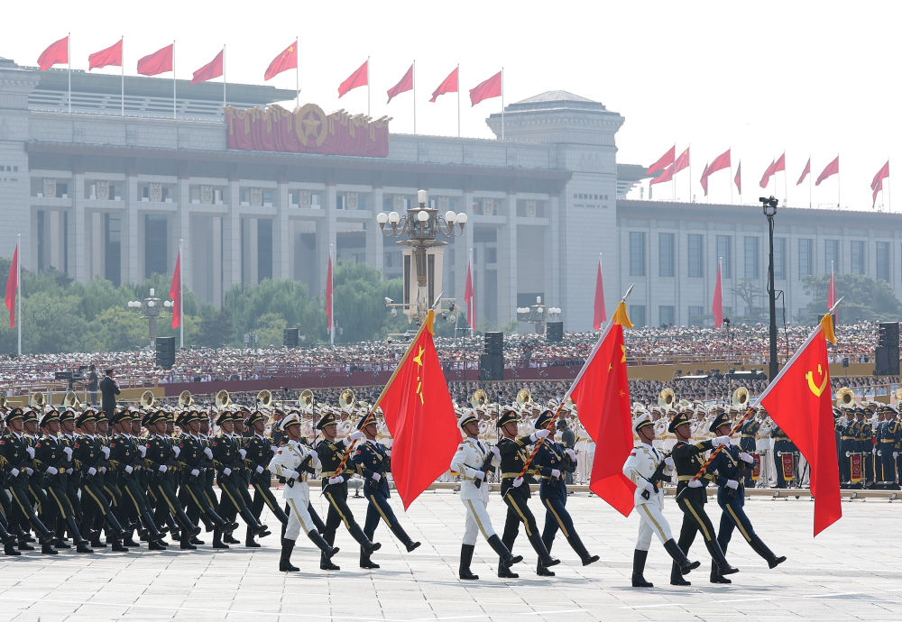 向着新的伟大胜利，前进！——纪念中国人民抗日战争暨世界反法西斯战争胜利80周年大会侧记